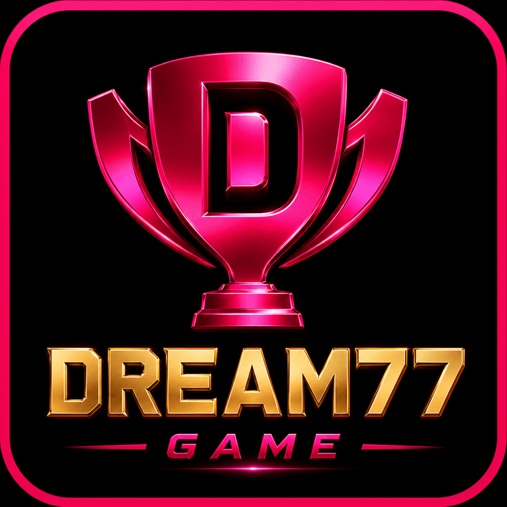 Dream77 Game latest APK download page with Android gaming interface and secure account login
