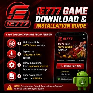 IE777 App Logo and IE777 Game Online Entertainment Platform